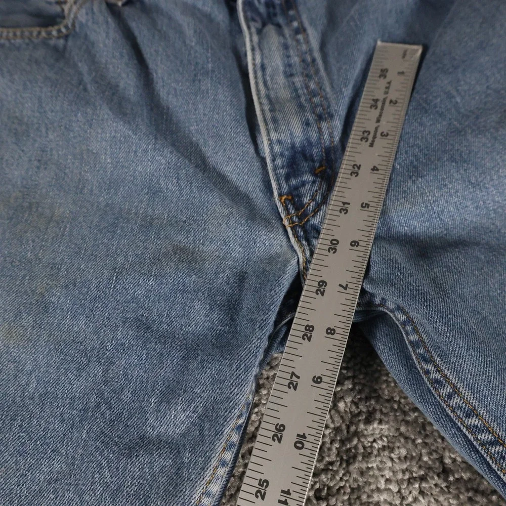Y2K Levi's 505 Men's 34x30 Straight Fit Blue Denim Jeans Made in Mexico